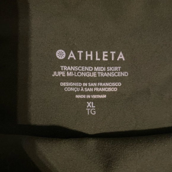 Athleta NWT Transcend Olive Green Midi Pencil Skirt - Picture 2 of 5